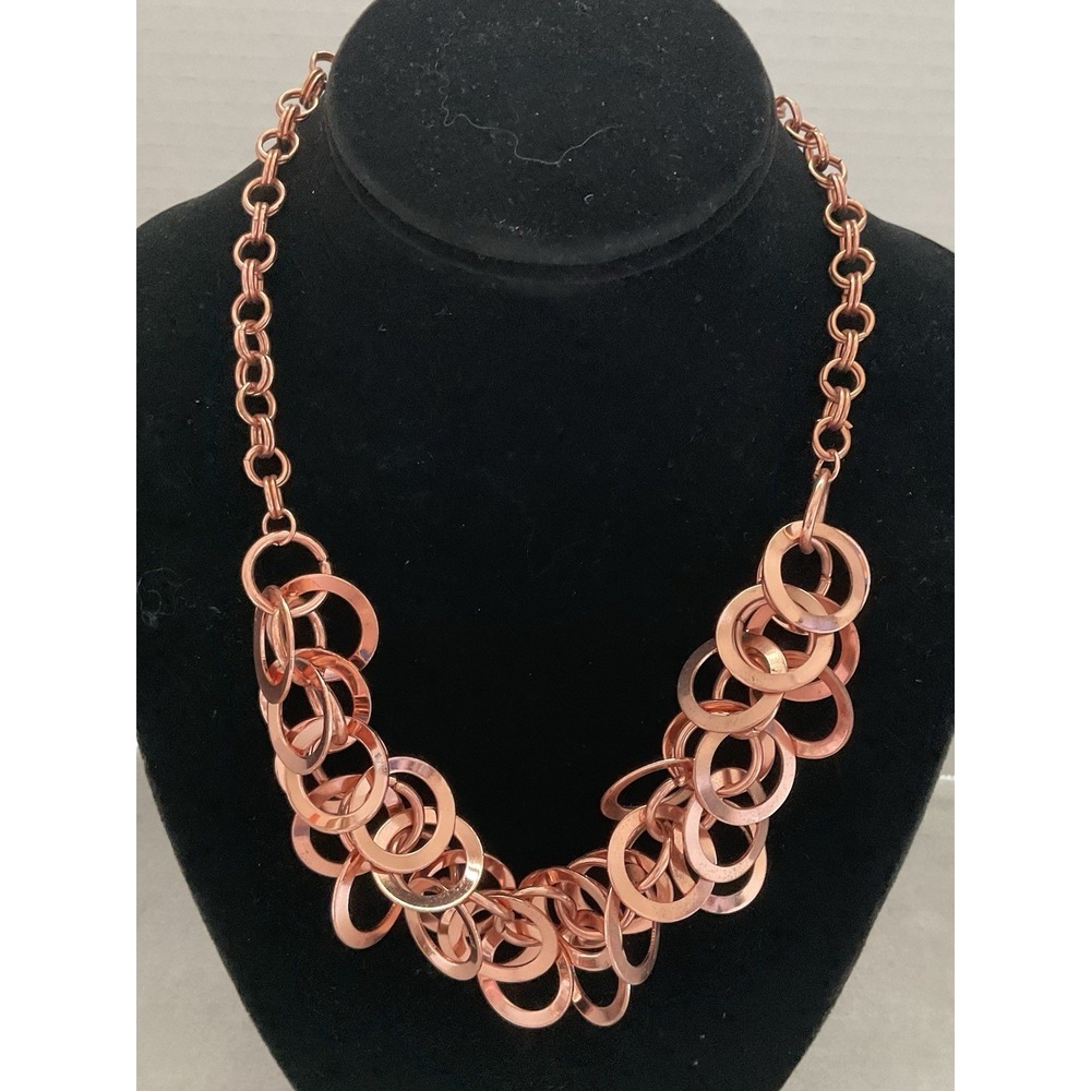Ringing In The Bling - Copper Necklace by Paparazzi Accessories Estate Jewelry